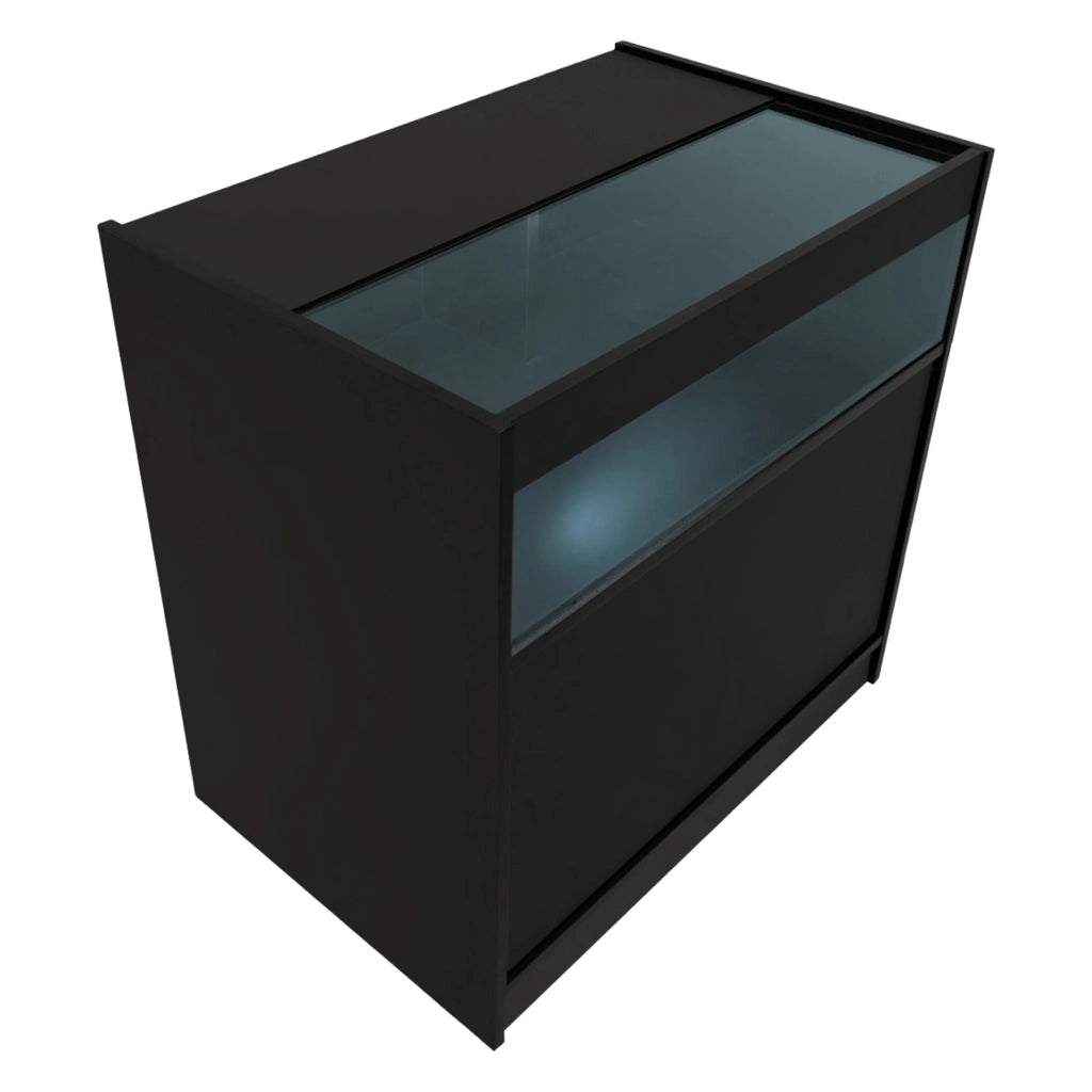 Set Banconi LED Nero Demeter K900 B900 LM60 Vetrina Negozio con Serratura