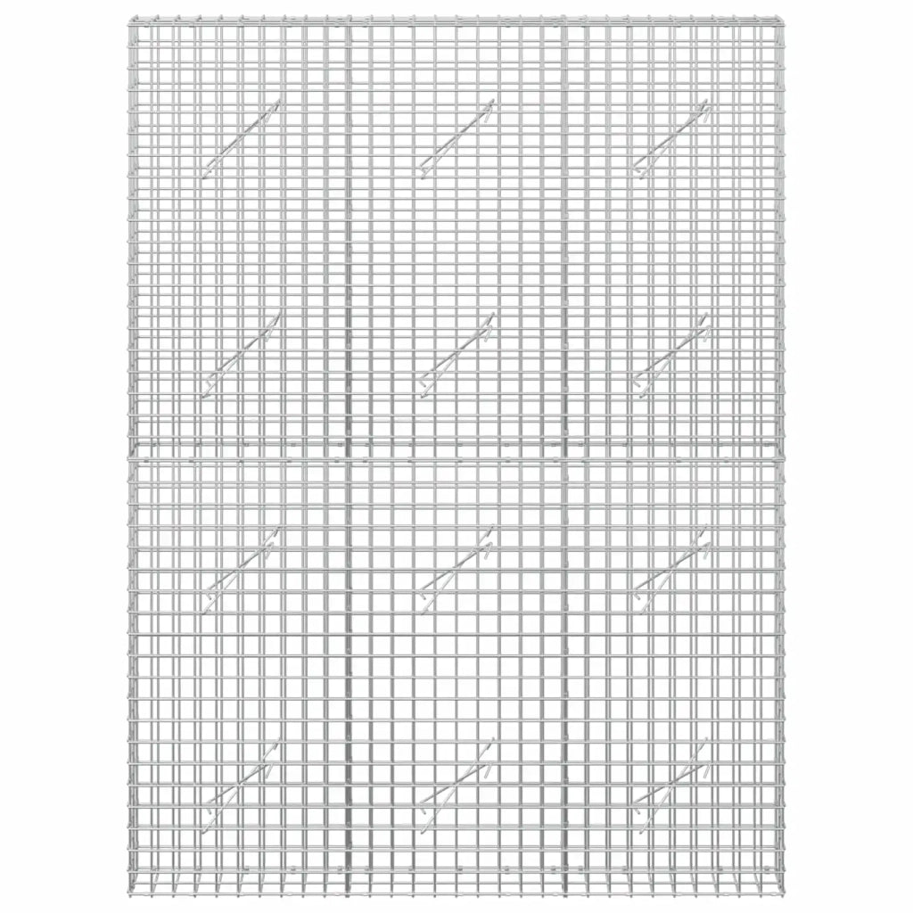 Gabione con filo da 5 mm e rete da 5x5 cm 150x10x200 cm 3464013