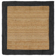 Tappeti per area Naturale e Grigio Scuro 120 x 120 cm Juta 42010690