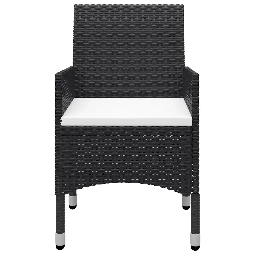Set Mobili da Pranzo per Giardino 5 pz | Set Salotto da Giardino Nero
