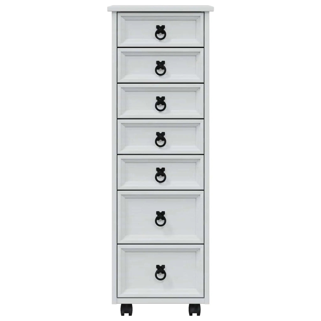 Armadietto Rotolante con Cassetti CORONA Bianco 42040536