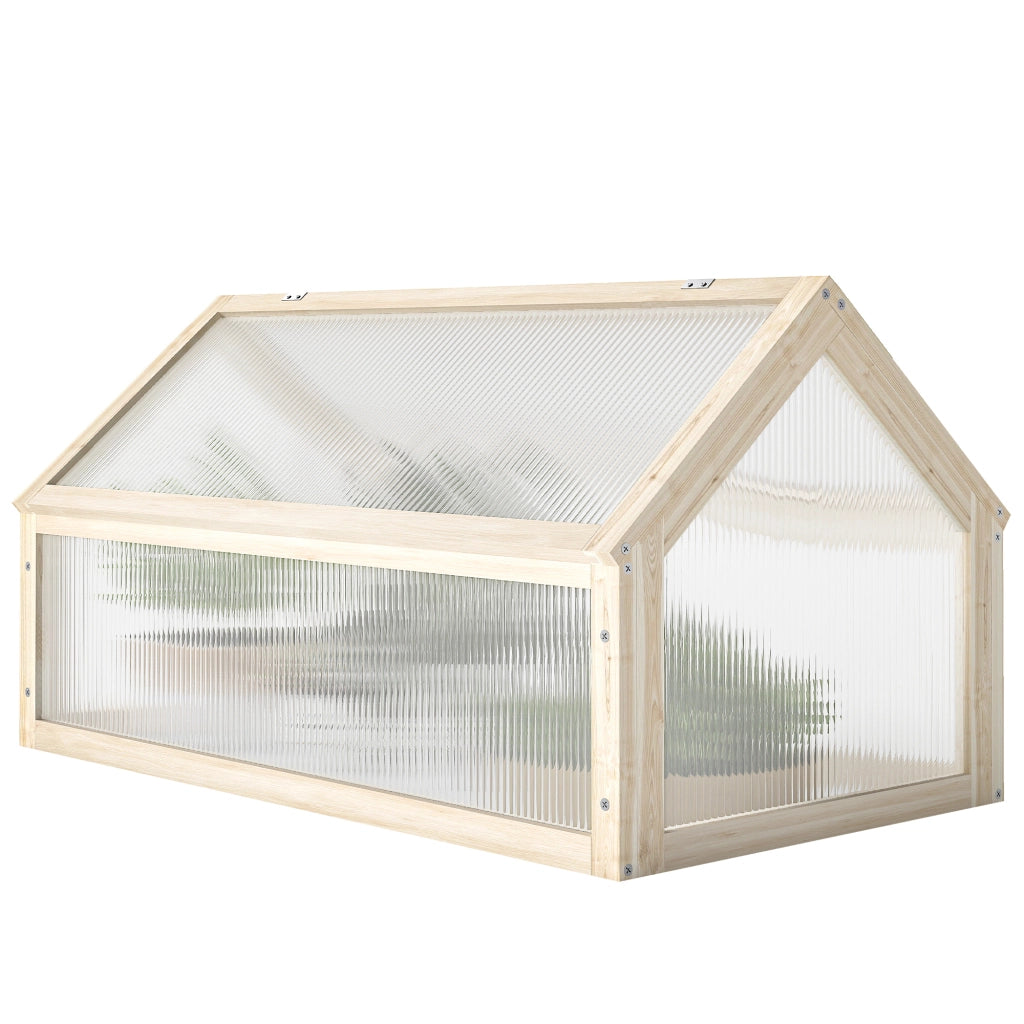 Mini Serra ¨C zephmum ¨C Legno e Policarbonato Naturale 90x52x49.5 cm