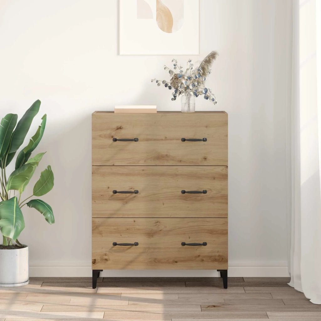 Credenza con cassetto Rovere artigianale 69,5 x 34 x 90 cm