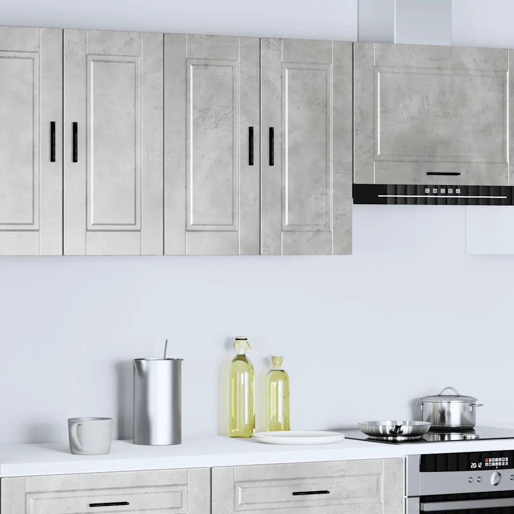 Pensile da Cucina Porto Grigio Cemento in Legno Multistrato