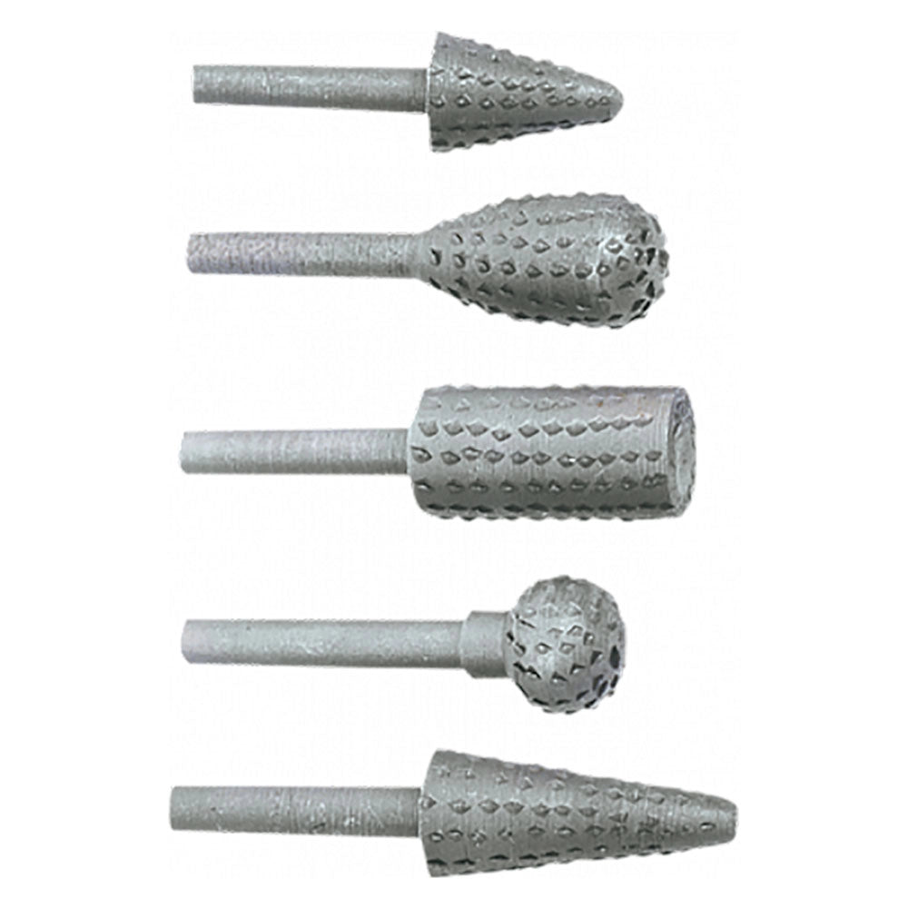 RASPE ROTATIVE IN SET serie 5 pezzi  - TOPTOOLS
