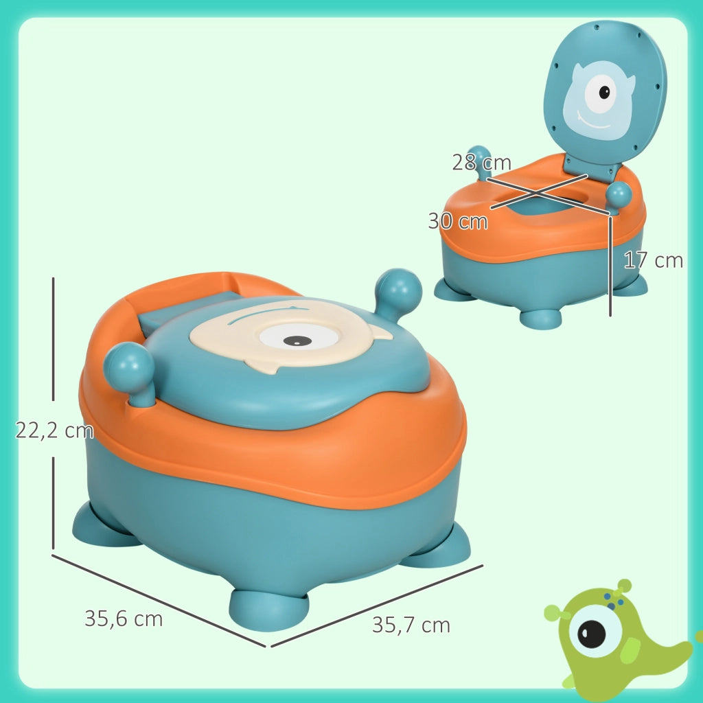 Vasino per Bambini Forma Alieno Antiscivolo ¨C Xylo ¨C Blu 35,6x35,7x22,2 cm