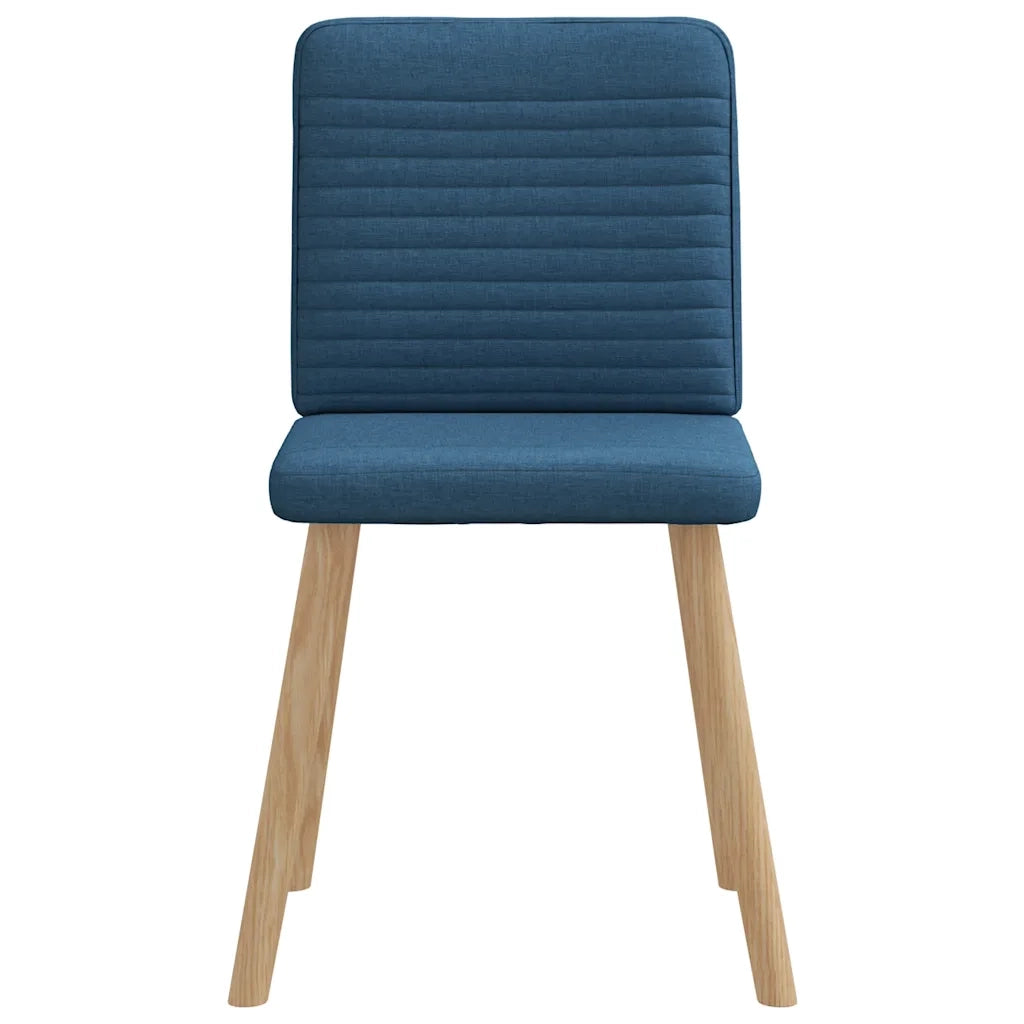 Sedie da Pranzo 6 pz Blu in Tessuto 3315522