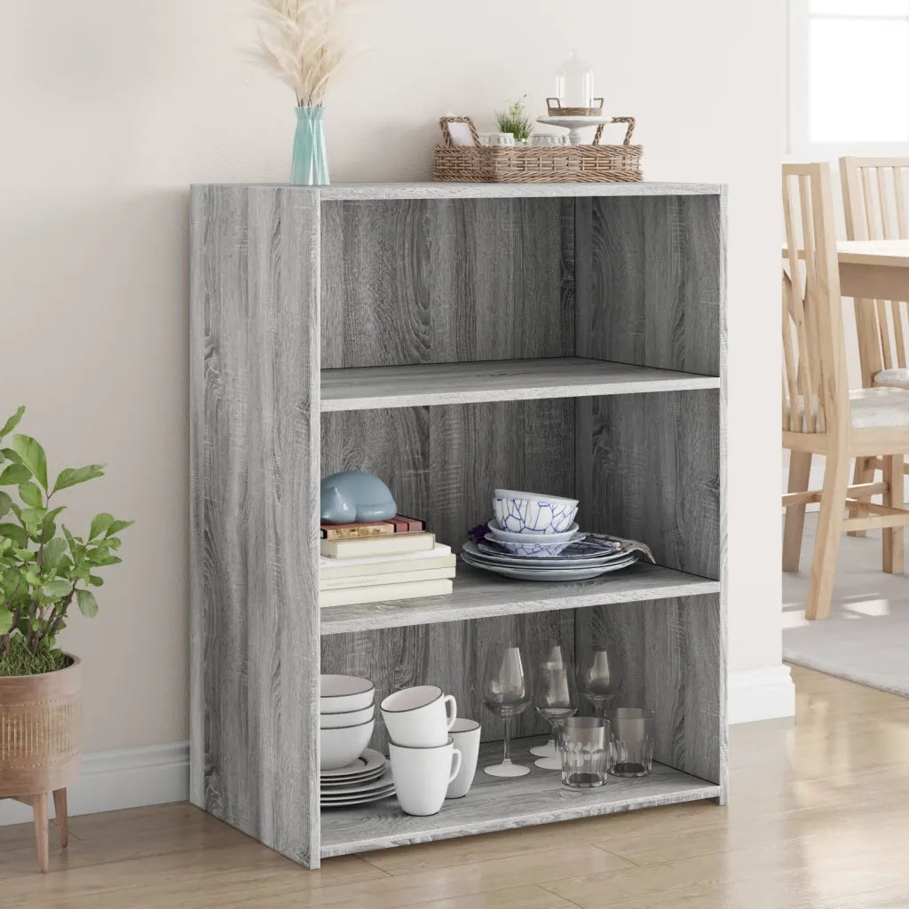 Credenza-Buffet-Armadio da cucina Grigio Sonoma 70x41x93 cm in Legno Multistrato