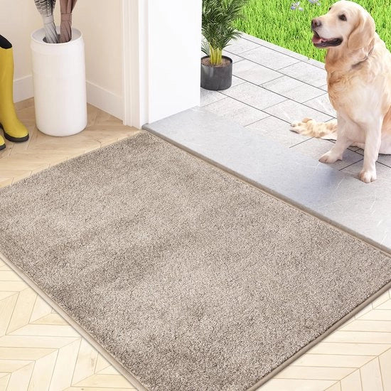 Pavimento Antiscivolo con Microfibre - Mattoncino Antiscivolo per Cani - Materiale Durevole - Funzionale per Entrata e Corridoio - Microfibra Assorbente dell'Acqua
