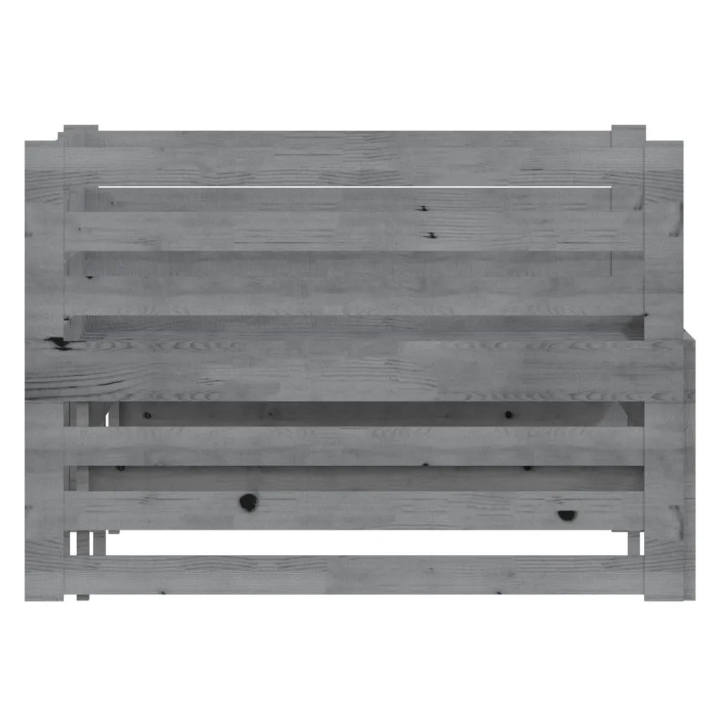 Dormeuse Estraibile Grigia in Massello di Pino 2x(90x200) cm 806967