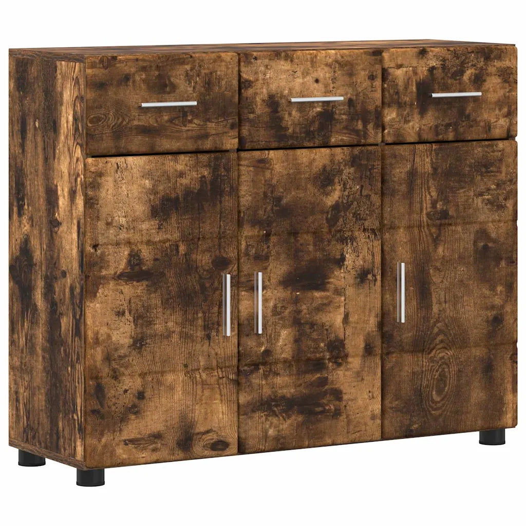 Credenza con lo scaffale FLORIN Rovere fumé 88,5 x 30,5 x 73 cm