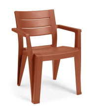 Sedia Julie cm.61,5x58,5x79h colore terra