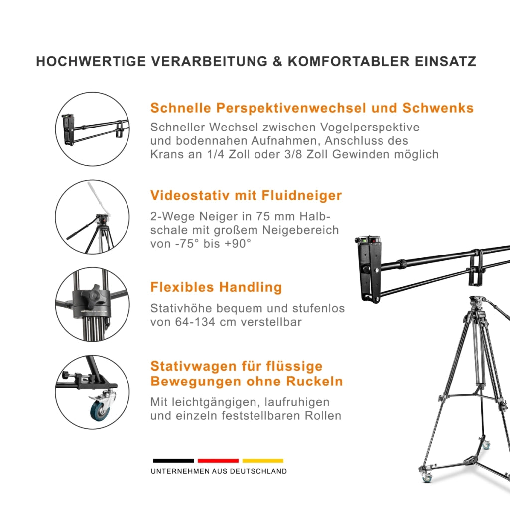 Set di gru per telecamera Director Pro II