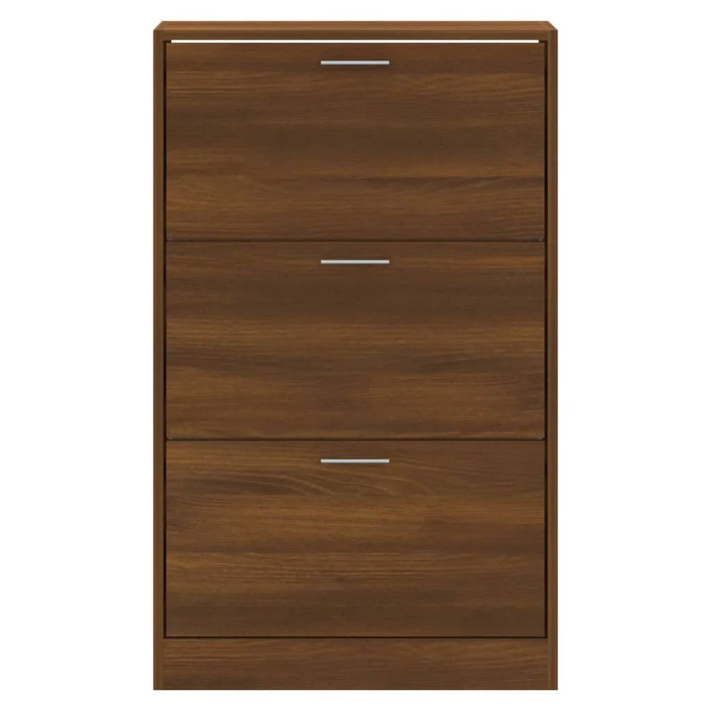 Scarpiera scarpiera mobile contenitore ingresso corridoio soggiorno 63 x 24 x 103 cm legno ingegnerizzato marrone 02_0021644