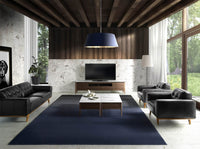 Poltrona chester in pelle nera