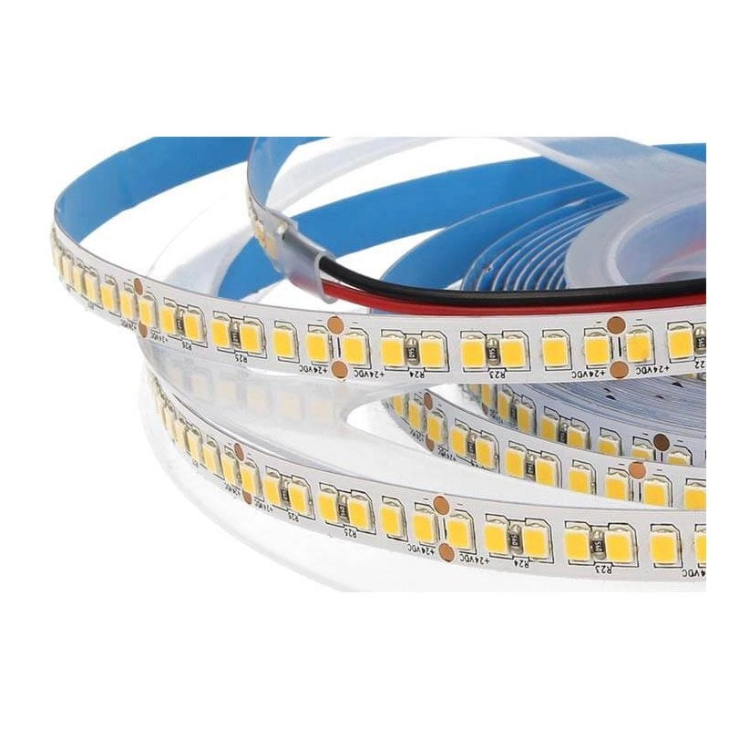 24V Bobina Striscia Led 25W/M 3 Step 90 Bianco Caldo 2700K 1050 Smd 2835 5 Metri