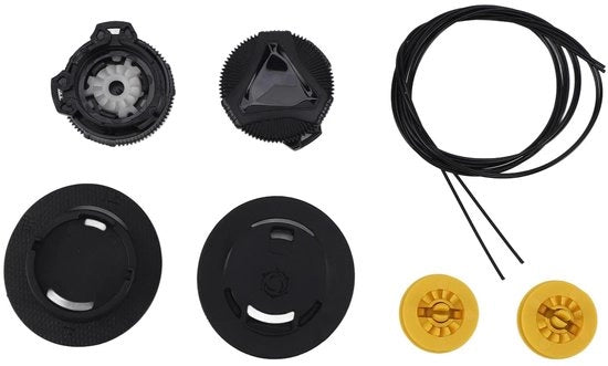 Cordoni neri - Cerniera rotante automatica - Filo antiscivolo in acciaio - Scarpe da sport senza lacci - Adatto a entrambi i sessi - Adulto - 4 set