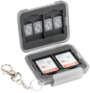 Borsa di archiviazione acqua resistente - Borsa di archiviazione per schede di memoria - Robusta - Materiale PP - Con catena corta - Protezione contro polvere e umidità - Borsa di archiviazione per schede di memoria con cerniera