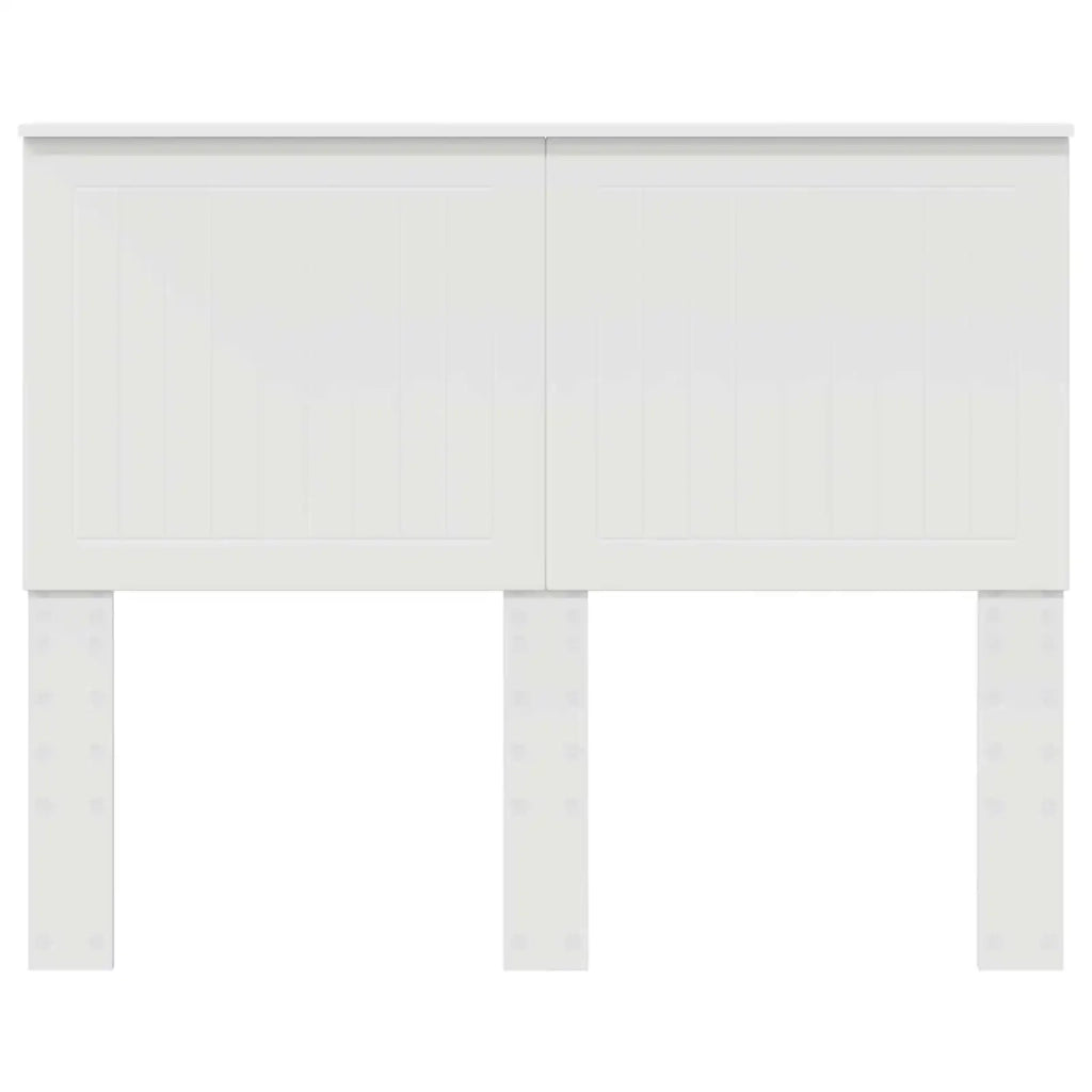 Testiera con testiera Bianco 135 cm Legno multistrato 887769