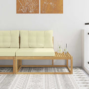 Divano da esterno-Divano da Giardino Bianco 115 x 83 x 73 cm Poliestere 831305