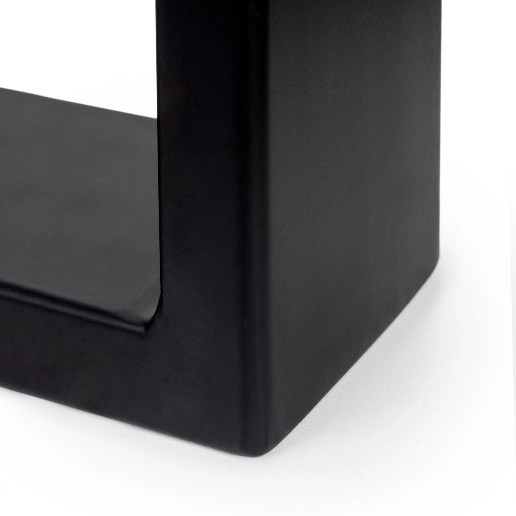 Set Gambe da Tavolo Square Rettangolari H720 Verniciato Nero Acciaio Emuca