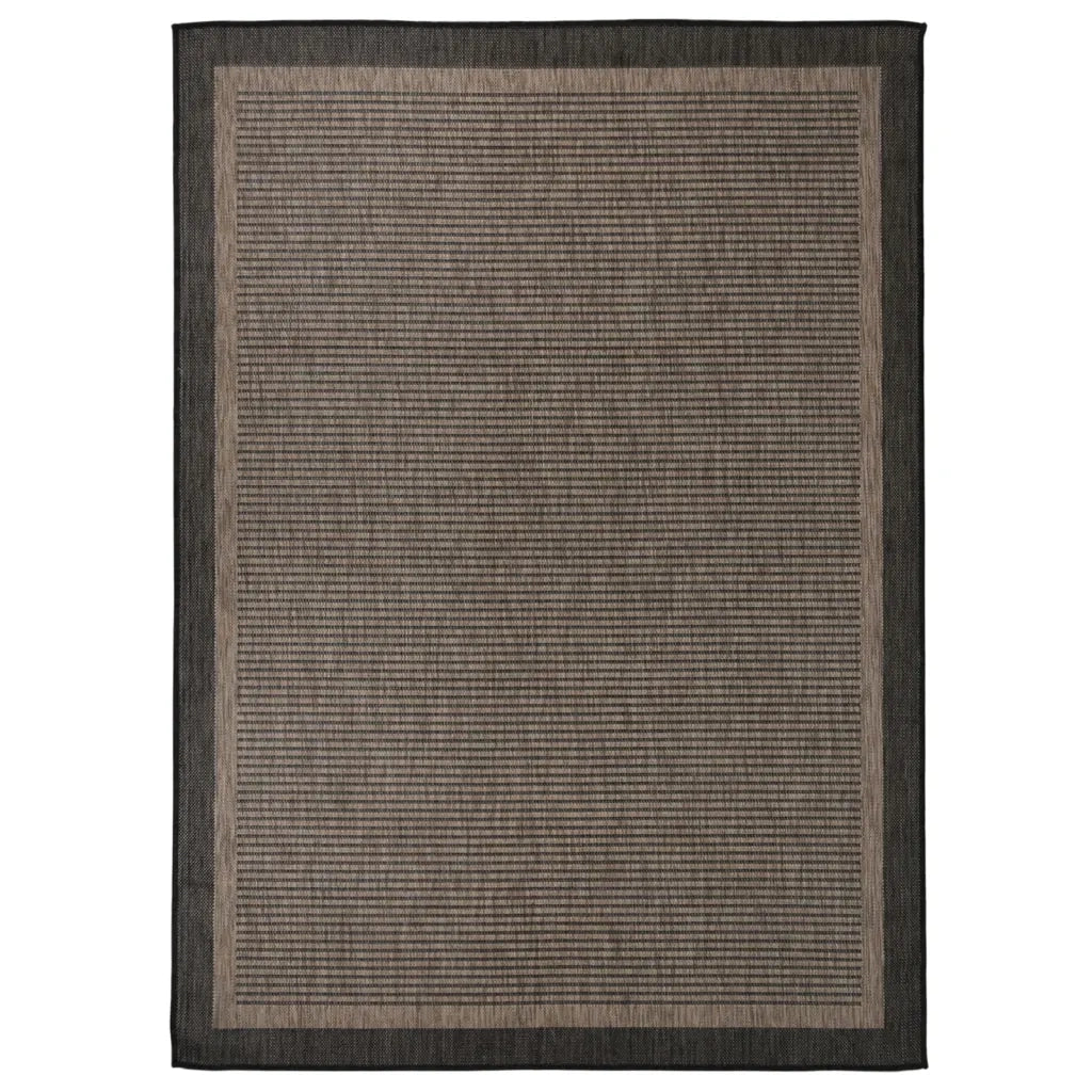 Tappeto da Esterni a Tessitura Piatta 200x280 cm Marrone Scuro cod mxl 69324