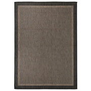 Tappeto da Esterni a Tessitura Piatta 200x280 cm Marrone Scuro cod mxl 69324