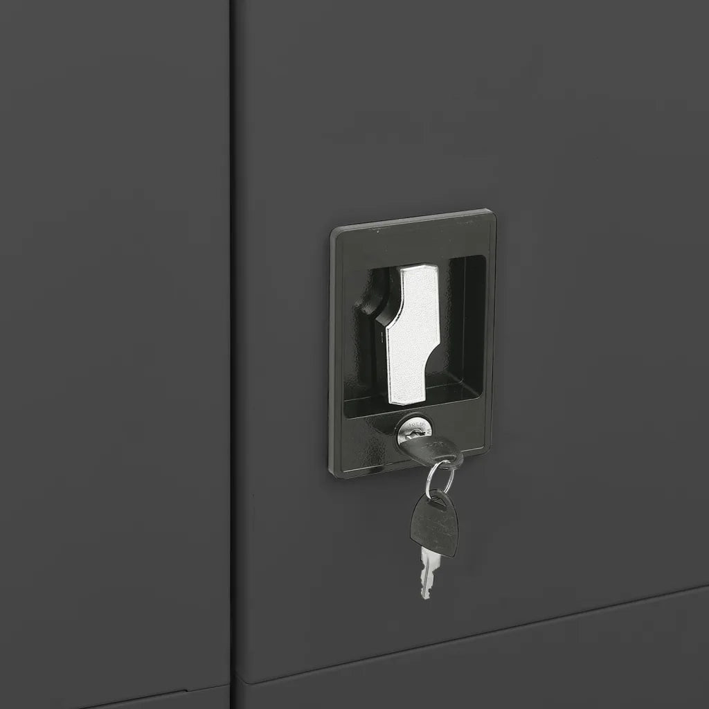 Armadio con Ripiani Antracite 90x40x180 cm in Acciaio 335973