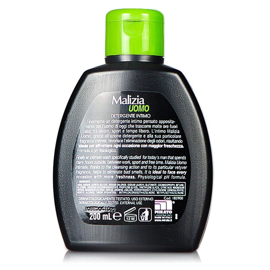 MALIZIA DETERGENTE INTIMO ANTI ODORE DA 200 ML UOMO