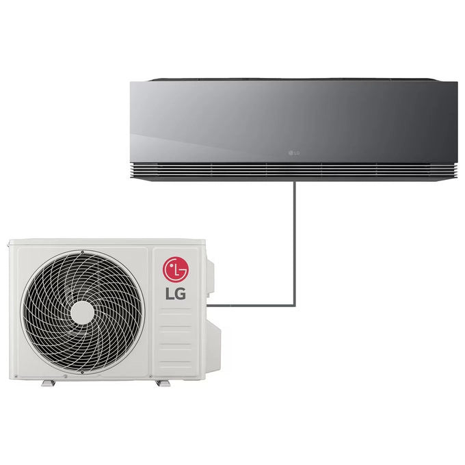 LG Artcool Mirror unita' esterna monosplit, 12000 BTU, R32, inverter, classe A+++, raffreddamento e riscaldamento, AA12SP.U18
