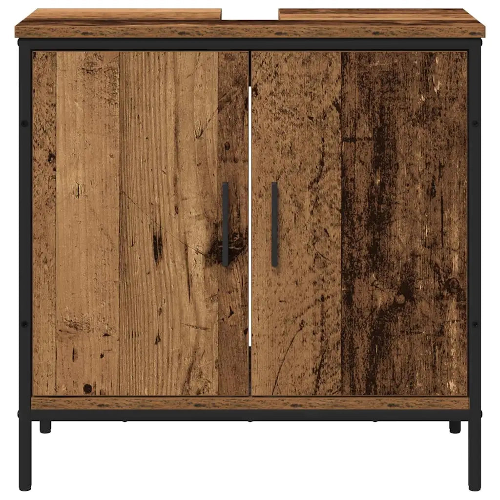 Set di mobili per il bagno 2 pcs Marrone Legno multistrato 3334322