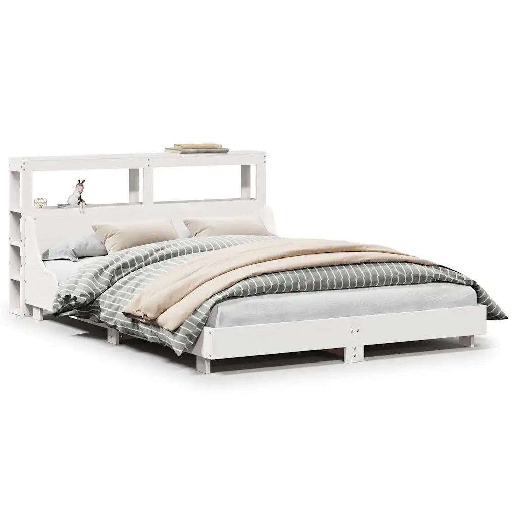 vidaXL Letto senza Materasso Bianco 120x200 cm Legno Massello di Pino