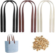 Reggisacco universale per borse 60 cm - 6 cerniere - manico - chiodi in pelle - regolabile - adatto a diverse tasche - cinturino per spalla