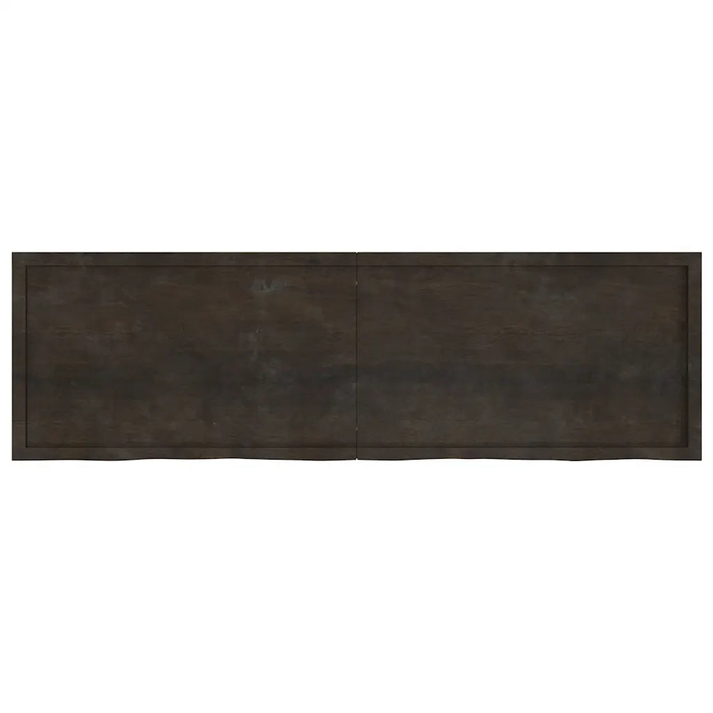 Piano Bagno Marrone Scuro 200x60x(2-4)cm Legno Trattato CFW1470683