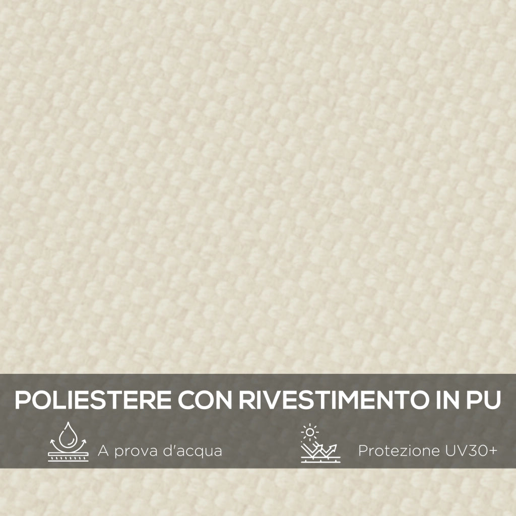 Telo Copertura per Gazebo 3x3 m ¨C zephmum ¨C Poliestere 297x297 cm Beige