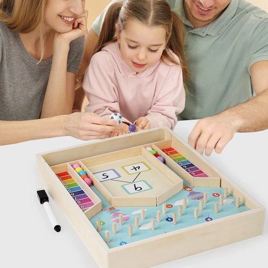 Giocattoli per bambini, divertente attività di calcolo con la decomposizione dei numeri, allenamento matematico per neonati, educazione precoce, giocattoli in legno