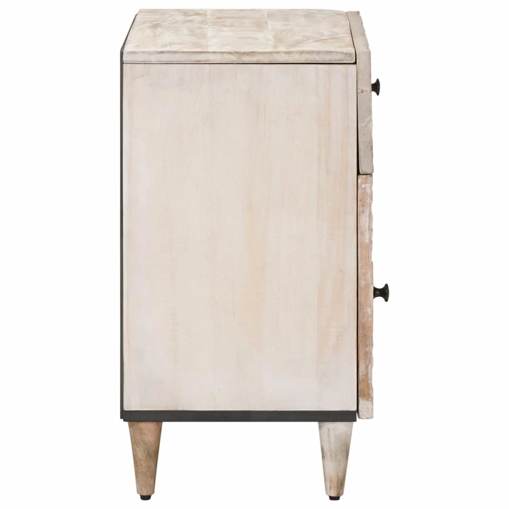 Mobiletto da Letto con cassetto Bianco 50 x 33 x 60 cm 4018376
