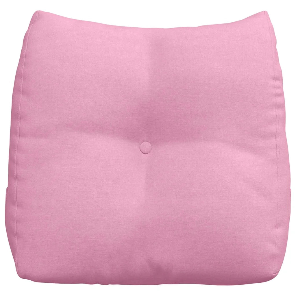 Cuscino per Schiena Rosa 45 x 24 x 50 cm Tessuto 42014369