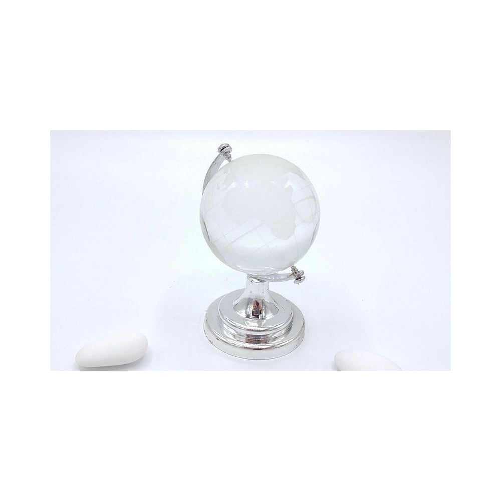 Trade Shop - Bomboniera Mappamondo In Vetro Diametro 5cm Per Comunione Wedding Battesimo -