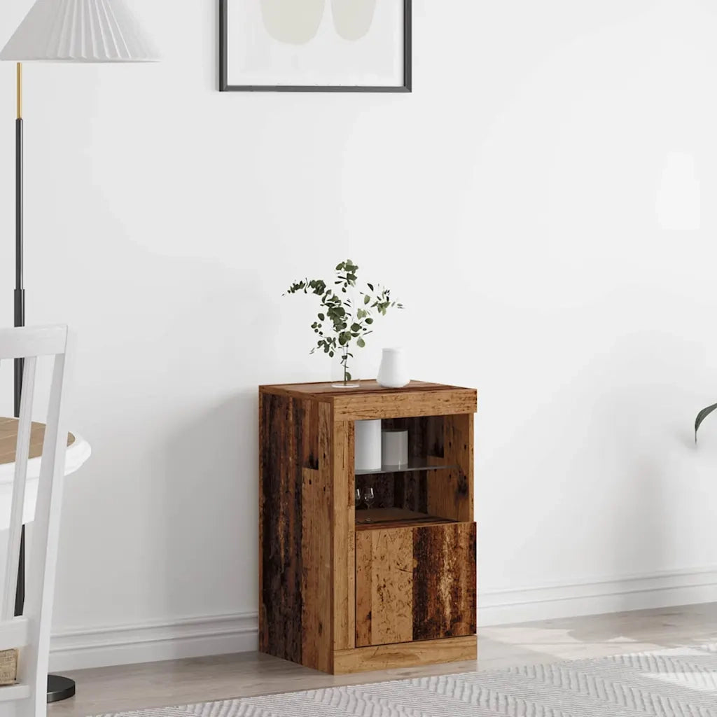 Credenza | Madia LED Legno vecchio 41 x 37 x 67 cm Legno multistrato