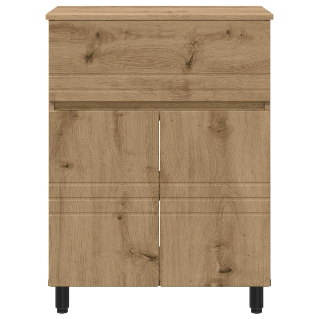 Mobiletto da bagno Rovere Artigianale 60 x 35 x 80 cm