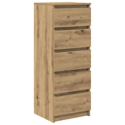 Credenza | Madia | Buffet da pranzo | Armadio da pranzo con Cassetti Rovere Artigianale 37,5x35x99 cm