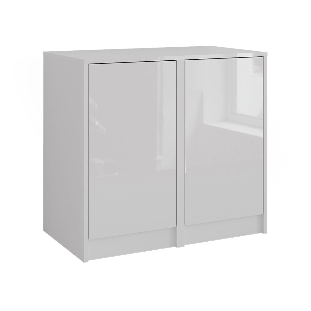 Vicco Credenza Bianco/bianco lucido 80.2 x 76 cm 2 parti