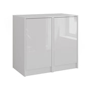 Vicco Credenza Bianco/bianco lucido 80.2 x 76 cm 2 parti