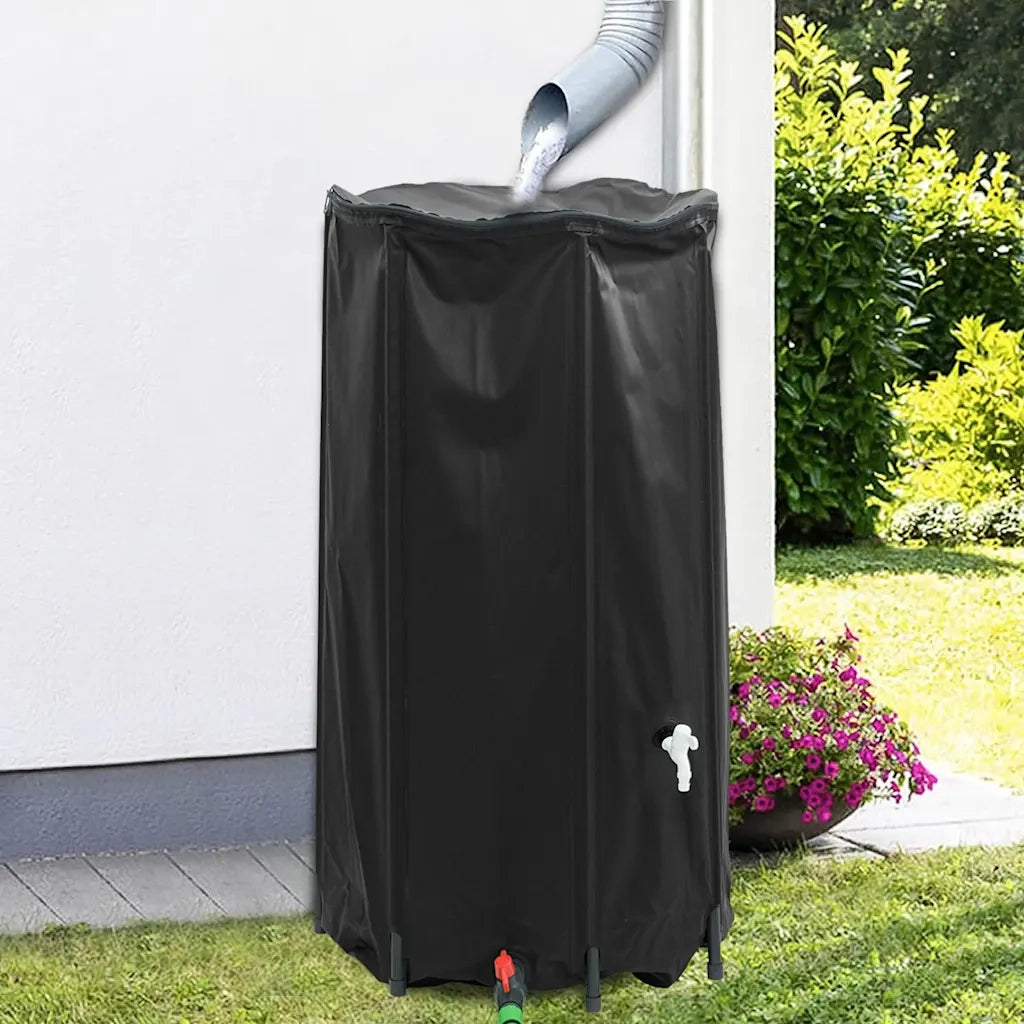 Serbatoio Acqua con Rubinetto Pieghevole 250 L in PVC CFW5468804