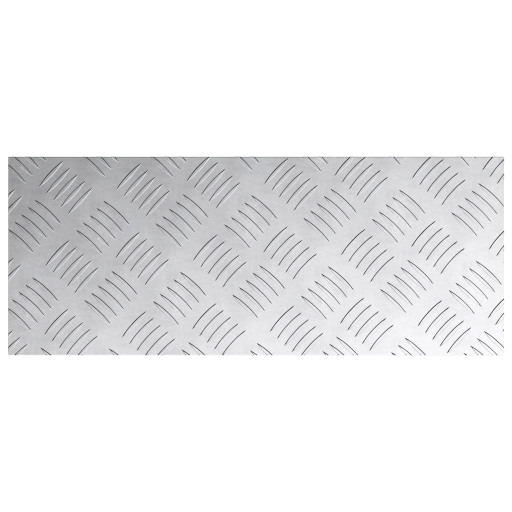 Piastre di Alluminio a Scacchi 4 pz Antiscivolo 50x20 cm