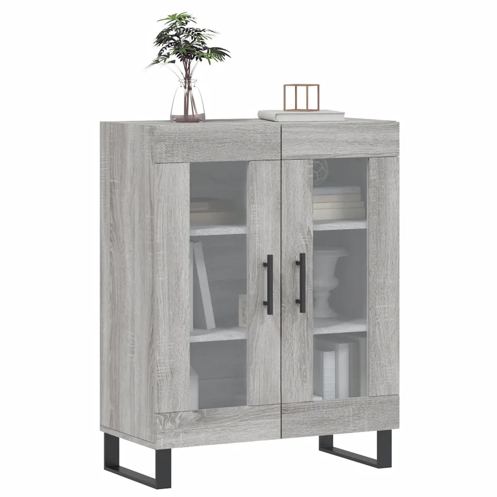 Credenza Grigio Sonoma 69,5x34x90 cm in Legno Multistratocod mxl 128751