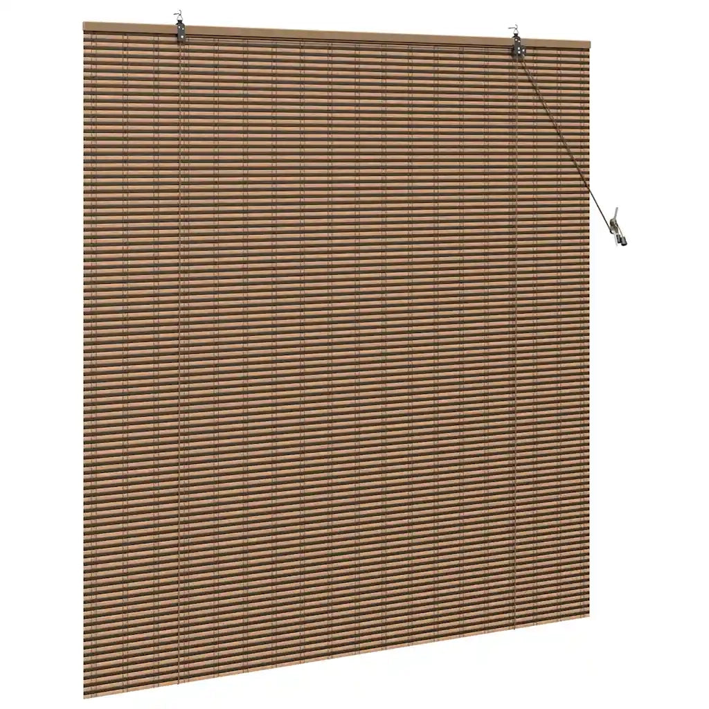 Tenda a rullo con tende Marrone 140 x 160 cm Bambù 42006922