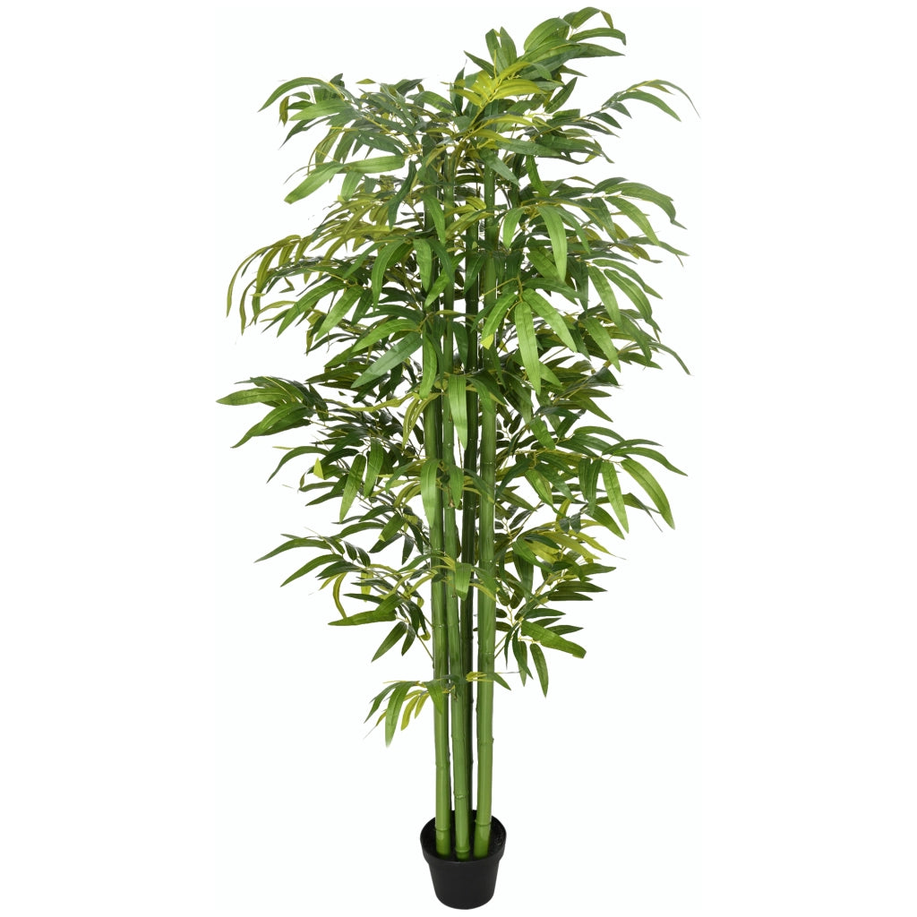Pianta Artificiale Bamb¨´ Decorativo con Vaso ¨C Zephmum ¨C Verde 180 cm
