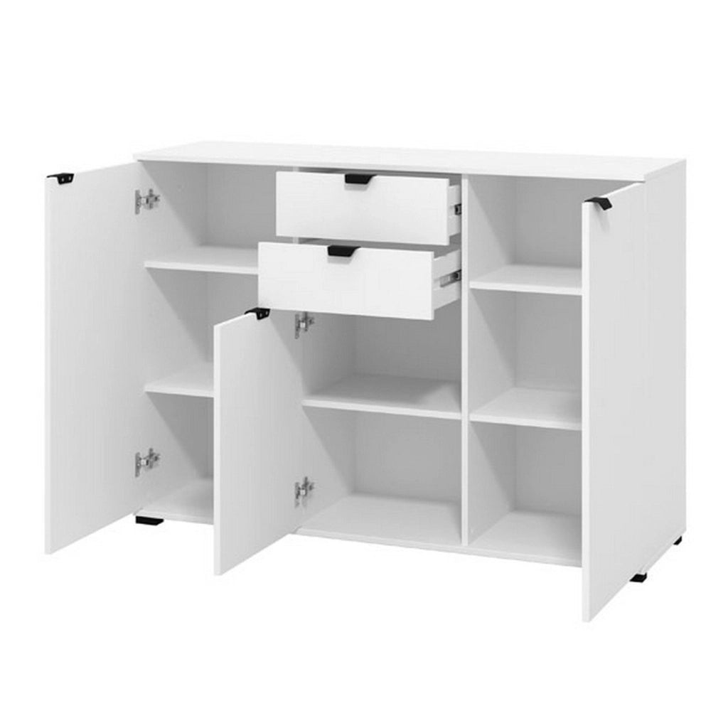 Mainarda, Cassettiera 2 Cassetti, 135x40x95h cm Bianco